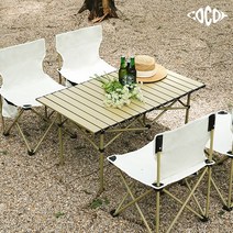 코코프 캠핑 의자테이블 세트 경량 접이식 의자 테이블, 4인대형, 6인테이블+의자4개