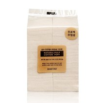 순수 천연펄프 화장솜(100매)., 1