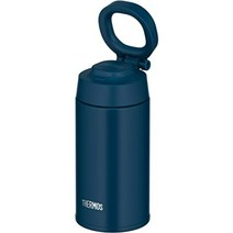 써모스 THERMOS 보온병 JU-750 IBL 보온병 여행 머그컵 캐리어 고리 750 ml 인디고 파랑색, 380ml + B