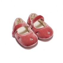 [M밍크뮤D] 22FW (PK)체리자수보행기구두 덧신 (32A1182901) 출산준비물 신생아선물 배내수트 배내저고리