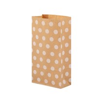 도트 크라프트 각대 종이봉투 소 (1 000장) - W120 x D60 x H220mm, 260L0313A 도트KP각대봉투 1000장