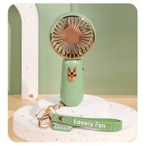 무시동에어컨 이동식 캠핑용 충전식 무선 에어컨 휴대용 팬 usb 교수형 미니 팬 키체인 핸드 팬 protable air 컨디셔너 for home and travel 338, sq2254-그린