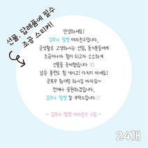 곰신 조공 스티커 D타입 24매, 야놀자체