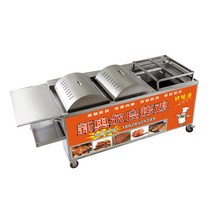 양꼬치구이기계 회전식화로 바베큐 그릴 닭꼬치, 6열 숯 수동 -더블