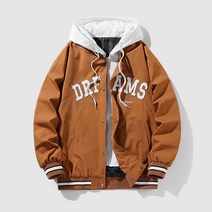 재킷 캐주얼 루즈핏 양면 점퍼 남코트 트렌치 남 후드