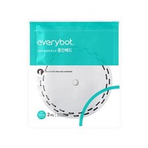 에브리봇 일회용 물걸레 청소포 중간패드(2개입), 단일옵션