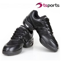 TS스포츠 알롱제 재즈화 댄스화 방송댄스화 라인댄스화 줌바댄스화 슈즈, 210, 블랙