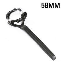 5158mm 에스프레소 커피 머신 청소 브러시 ​​교체 가능한 헤드 커피 메이커 카페 그라인더 클리너 브루잉 헤드 청소 도구, 씨엔, 58mm