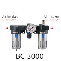 BC2000/BC3000/BC4000 1/4 "압력 기 게이지 오일 수분 워터, 03 BC3000