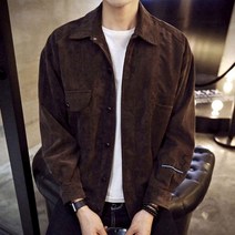 롱자켓 스웨이드 소재로 고급진 셔츠형자켓 간절기 점퍼