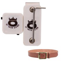 당구 큐 가방 마그네틱 스누커 당구 내구성 큐 초크 홀더 벨트 클립 케이스 남성용 강한 자석, 01 WHITE