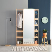 동서가구 LV 수납 서랍 LED 전신거울 화장대 9종, 05. 몬드 전신거울 LED 화장대(대), 오크 (915620)