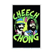 Cheech & Chong Faces Blacklight Poster Flocked 23