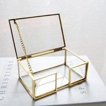 이음데코랩 골드 명함꽂이 명함집 명함케이스 개업선물 명함거치대 명함보관함, 보석함형