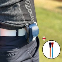 골프공 주머니 2구 골프 볼주머니 케이스, 브라운