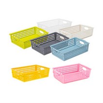 부엌 행주 소스통 오븐장갑 보관 타공바구니 2호 사각 기저귀 아기옷수납, GRAY