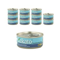 카카토 전연령용 컴플리멘타리 프리미엄 고양이 주식캔 참치 & 고등어, 70g × 생선 × 12개