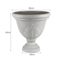 관공소 아파트 도로 주차금지 화분 대형 플랜트박스, 수지, 뾰족한모양 그레이 16인치