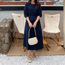 겟잇미 추리카 라운드 스트랩 플레어 롱원피스.겟잇미