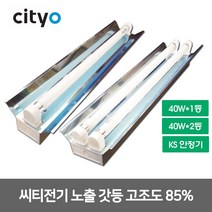 씨티 형광등기구 노출갓등 40W1등 40W2등 고조도85%, 13994_노출갓등40W 1등