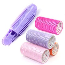 헤어볼륨집게 뿌리볼륨집게 앞머리 왕구르프 헤어롤 셀프펌 집게핀, 왕구르프 대형 블랙 1개