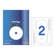 폼텍 잉크젯전용 100매 잉크젯 CD DVD 라벨 방수/정리/견출지/스티커/라벨, 1