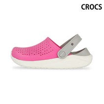 [크록스] 키즈 라이트라이드 클로그 K 샌들 핑크 205964-6QR