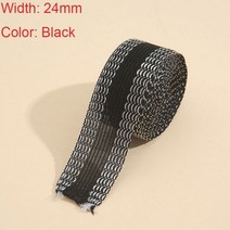 125M 밑단 단축 자기 접착 헴 테이프 정장 바지 패브릭 단 가정용 바느질 용품, 2meters, Black