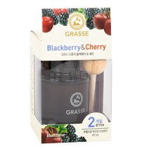 YPE102561불스원 그라스 디퓨저 45ml 차량용디퓨저 방향제, 블랙베리 체리