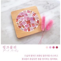 DIY 햇살 컵받침 만들기 업사이클링 키트 (설명서 및 동영상 포함), 핑크뮬리