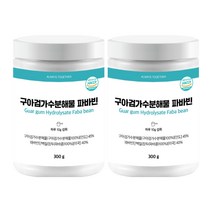 맛있는동행 구아검가수분해물 파바빈 프리바이오틱스 식이섬유 300g 1개월분, 2병