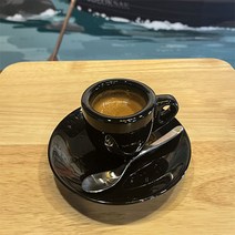 데미타세 명품커피잔 에스프레소잔 제작 인쇄, 블랙, 블랙