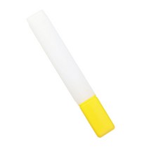 GHSHOP 41cm 대형 투명 플라스틱 뜨개질 바늘 핀 보관 케이스 튜브 용기, 옐로우