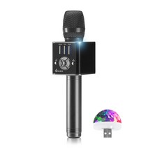 미라클엠 블루투스마이크 다이나믹 M93 PRO 노래방에코 DSP칩 탑재 미러볼 포함, 단품