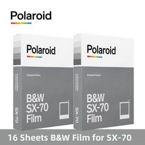 폴라로이드 SX-70 인스탁스 카메라용 오리지널 폴라로이드 B & W 컬러 필름 즉석 인화지 8 장, 2 Box Film 2