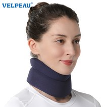 VELPEAU 남녀공용 목 버팀대 스폰지 경직 및 통증 완화 경추 칼라 지지대 베개, 매체, Comfort Version