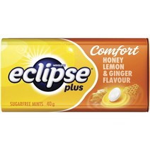 이클립스 Eclipse 플러스 허니레몬앤진저 슈가프리 민트 틴 캔디 호주직구 40g 25팩 총 1kg