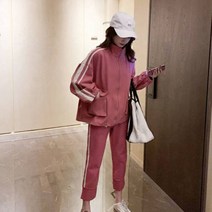 가바바 여성 트레이닝복 세트 야상적 느낌의 빅포켓 지퍼 트레이닝복 세트 G39838