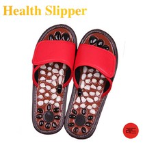 약국판매 히트상품 자갈 지압슬리퍼, Woman(빨강)+마술패치2매