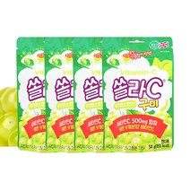 쏠라C 구미 샤인머스켓맛 50g 4봉, 1