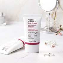 톤업 선 크림 백탁없는선크림 남자 지성 맥클린 펩타이드 볼륨 선크림 50ml, 1개