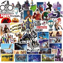 46 조각 요새 밤 낙서 스티커 휴대 전화 컵 가방 방수 배틀 로얄 파펠리아 문구, 01 46pcs