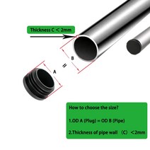 상다리부속 100pcs 강철 파이프 끝 블랭킹 캡에 대 한 플라스틱 라운드 내부 플러그 안티 슬립 합금 사다리의 자 다리 커버 가구 보호자 패드, 03 16mm_01 10 pcs