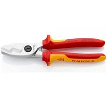 Knipex 95 16 200 케이블 가위 20cm 7.8인치 VDE 테스트 완료 KNIPEX
