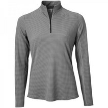 입쿨 여성 미니 체크 1/4 집업 골프 풀오버 120143