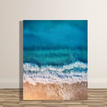 착한목수 하이그로시 접이식 감성 갤러리 액자 테이블 800 x 600 x 270 mm, 파도