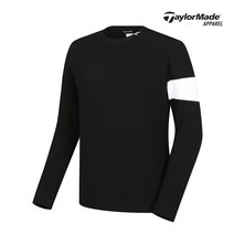 남성 봄 로고 포인트 배색 라운드 니트 TMSRL1222-199