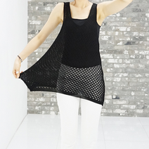 여자 여름니트조끼 여름롱베스트 그물조끼 빅사이즈