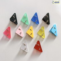 칼라 코너 클립 아크릴 모서리 크립 서류 홀더 파일철 문서 제본 악보 레포트 숙제 바인더 도서 영수증 집게 정리 분류 사무실 오피스 학원 병원 차트 선물, B 투명화이트