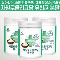 자일로올리고당 살아있는 19종 생 유산균 대용량 분말 가루 230g 3묶음 식약처허가 프락토올리고당 멀티프리바이오틱스 엔테로코커스페칼리스 스트렙토코커스 써모필러스 3세 7세 영양제, 690g, 3